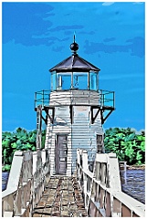 Doubling Point Lighthouse Tower - Digital Painting